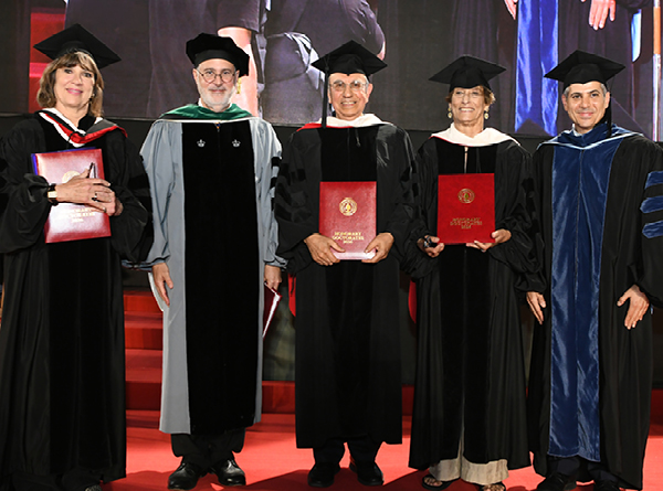 AUB Celebrates 756 Graduate and Medical Scholars and Confers Honorary Degrees on Three Luminaries
