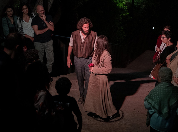AUB Stages Immersive Promenade Production: "The Pillars of Society"