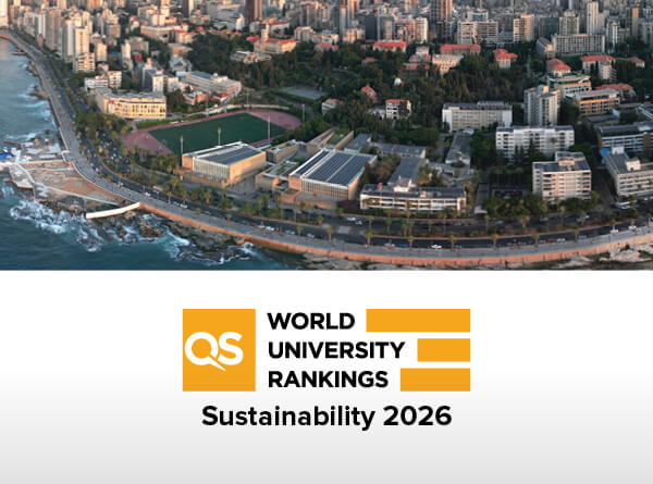 AUB Leaps to 176th Globally in Sustainability and Remains 1st in Arab Region