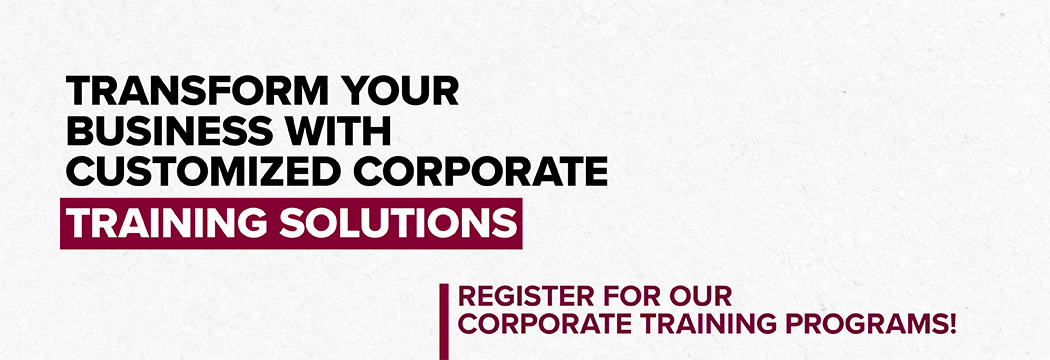 Register to our corporate training program