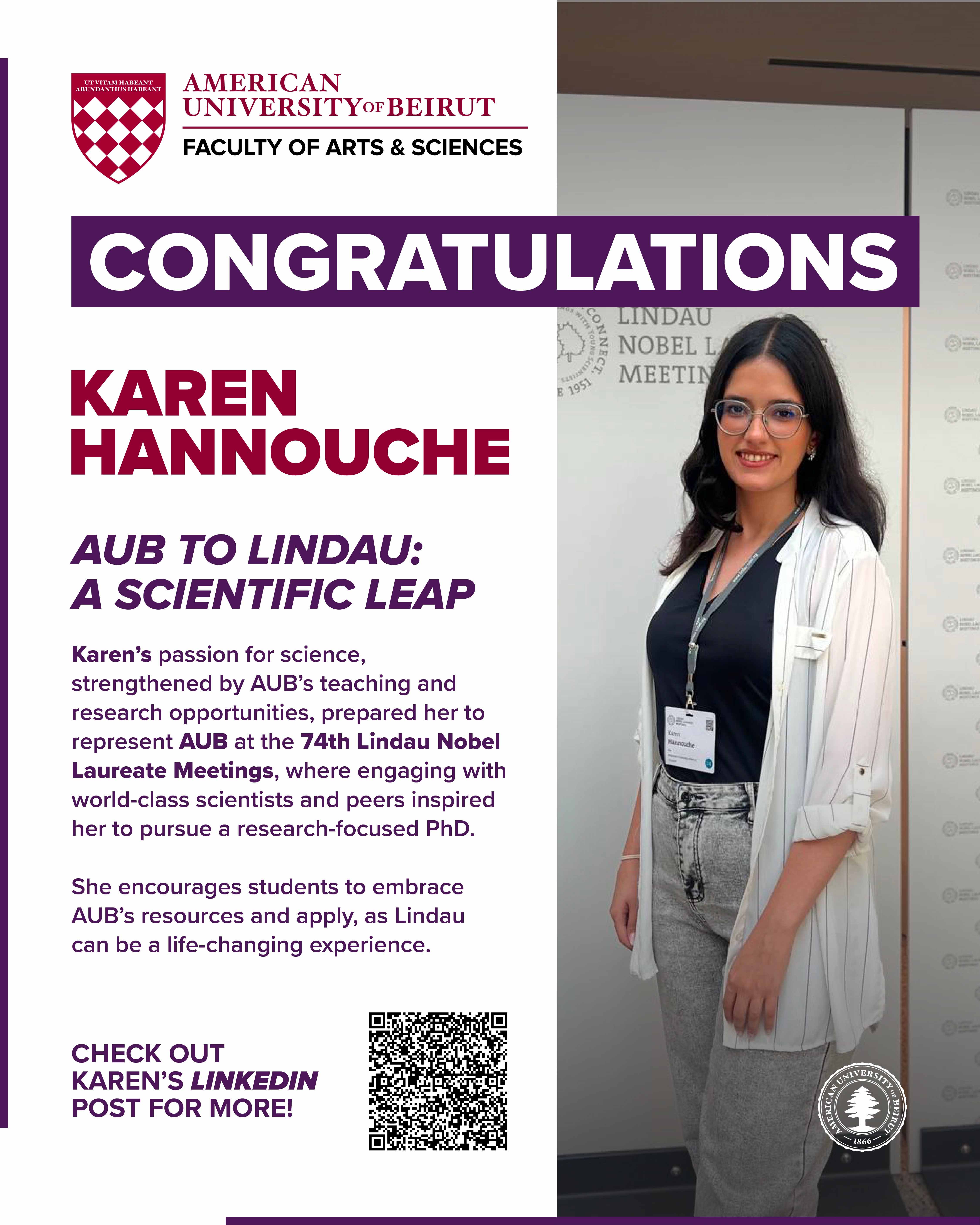 From AUB to Lindau: Karen Hannouche